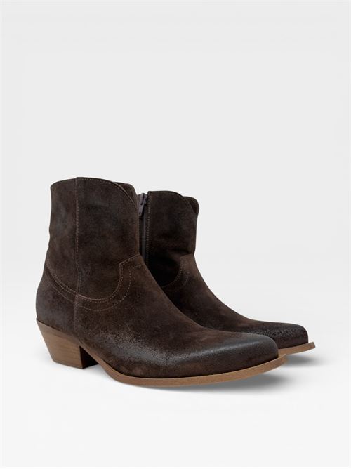 Scarpe da donna stivaletti marroni effetto vintage IL LACCIO | 1356201CROSTATESTA DI MORO